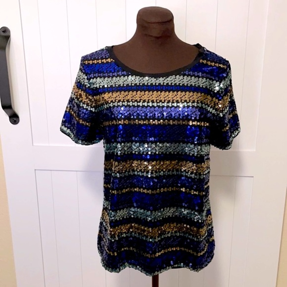 Isani for Target Sequin Short -Sleeve Tee